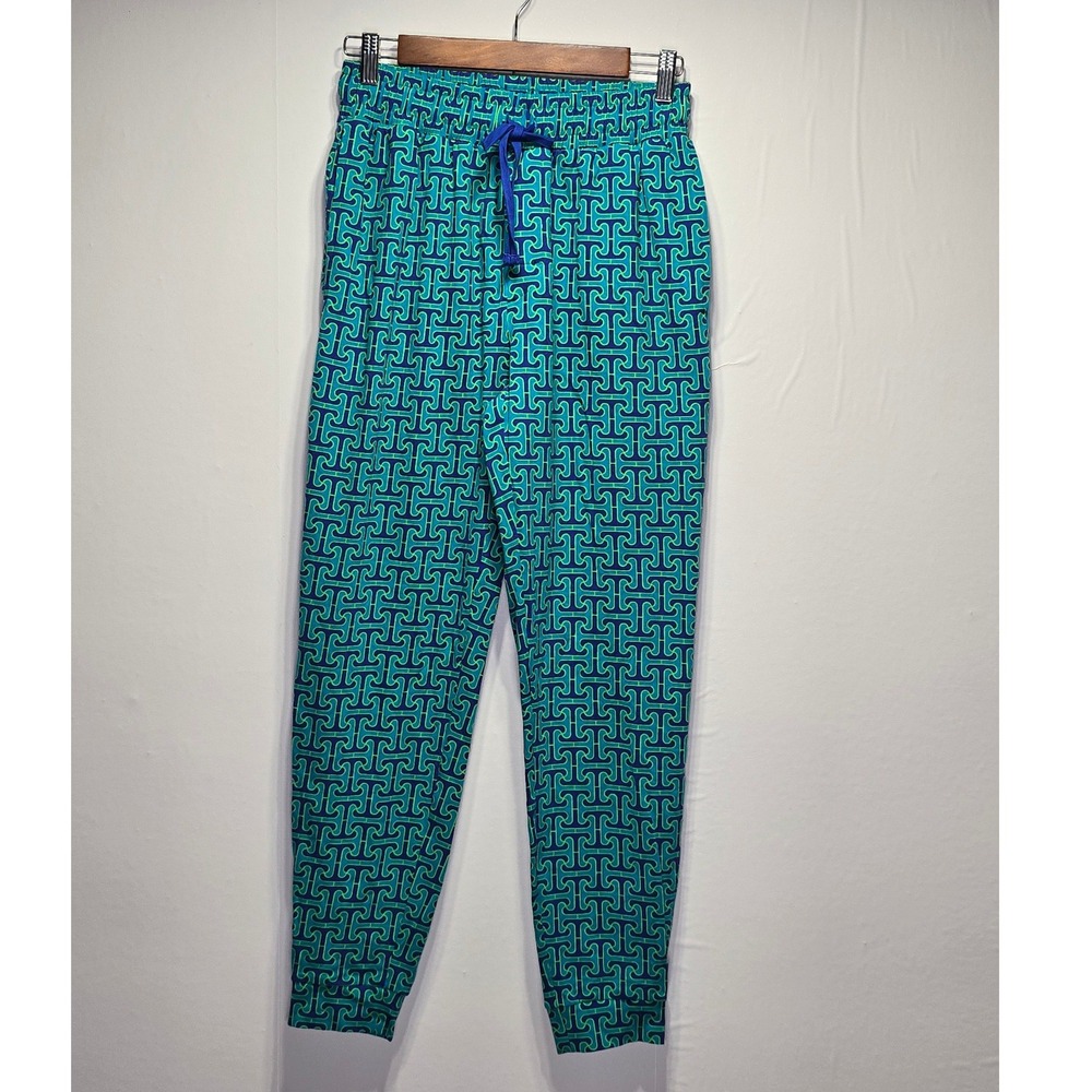 BedHead PJs x Mr Turk Women's Pajama Pants Size S Blue Green Geometric Print